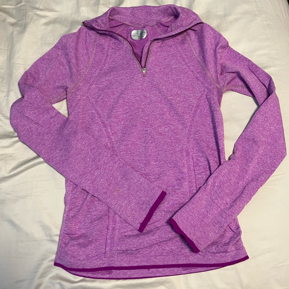 Athleta Women's Purple Half-Zip Athletic Pullover Sz S